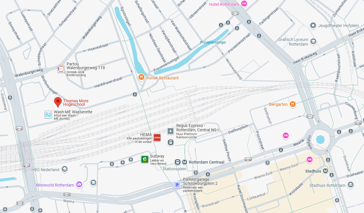 plattegrond Thomas More Rotterdam